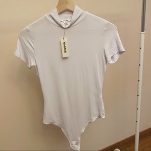 NWT Garage White Mock Neck Bodysuit
